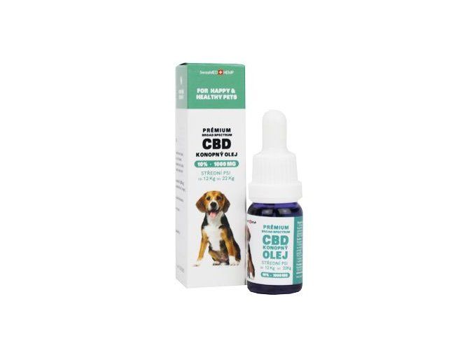 CBD olej pro střední psy 10%, 10ml