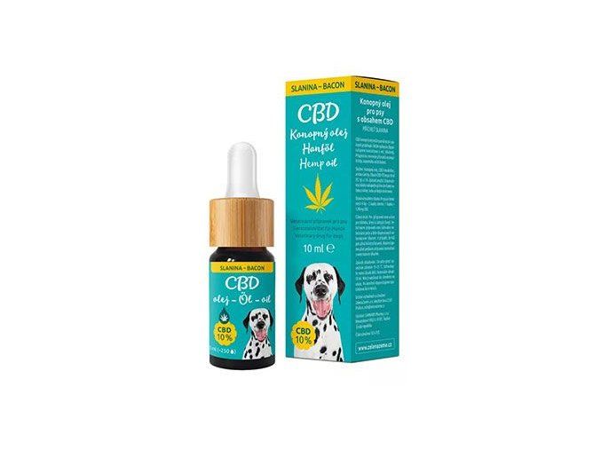 CBD olej pro psy 10%, příchuť slanina 10ml