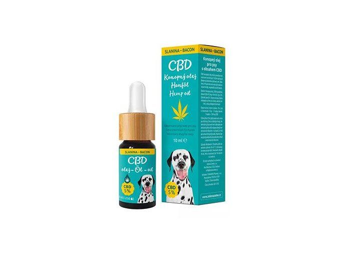 CBD olej pro psy 5%, příchuť slanina 10ml