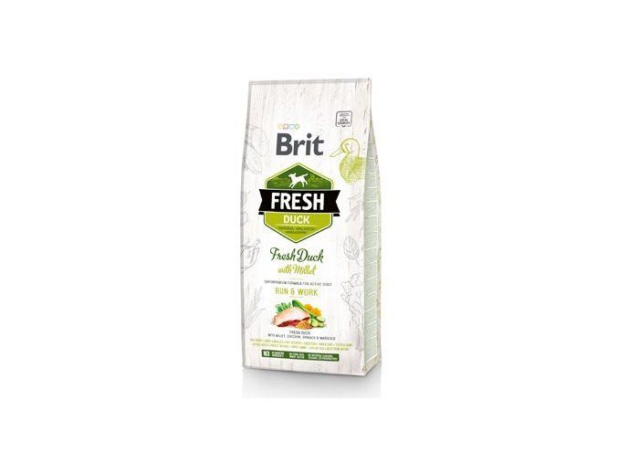 Brit Fresh Dog Duck & Millet Active Run & Work 12kg