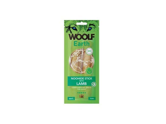 WOOLF Earth poch. NooHide L Sticks with Lamb 85g