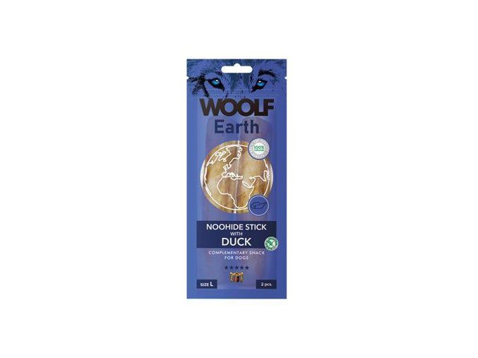 WOOLF Earth poch. NooHide L Sticks with Duck 85g