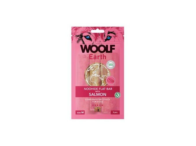 WOOLF Earth poch. NooHide M Flat Bar Salmon 90g