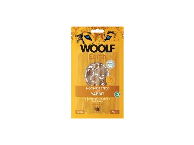 WOOLF Earth poch. NooHide S Sticks with Rabbit 90g