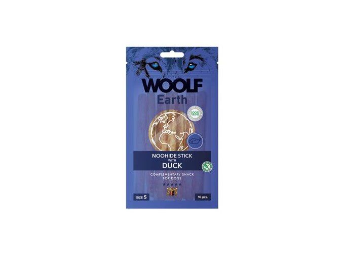 WOOLF Earth poch. NooHide S Sticks with Duck 90g