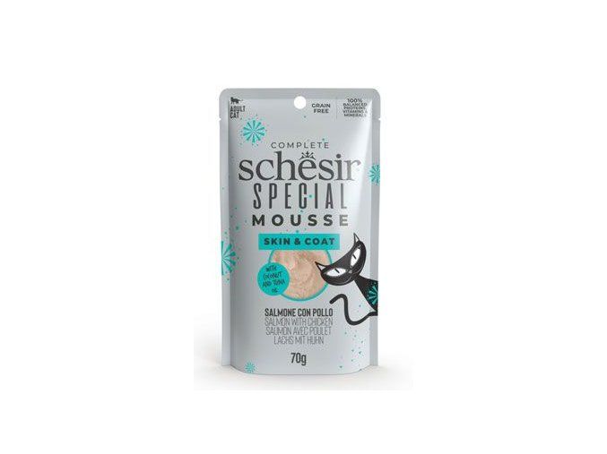 Schesir Cat kapsa Function.Mousse Skin&Coat los/kuř70g
