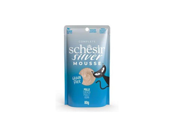 Schesir Cat kapsa Silver Senior Mousse kuře 80g