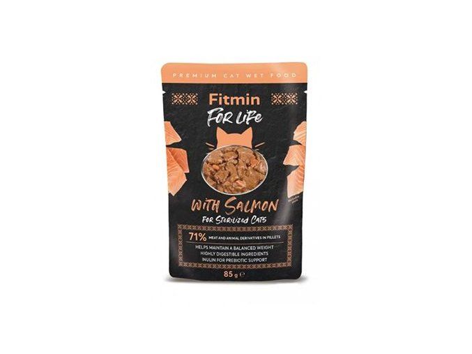 Fitmin FL cat kapsa Sterilized Lososová 85g