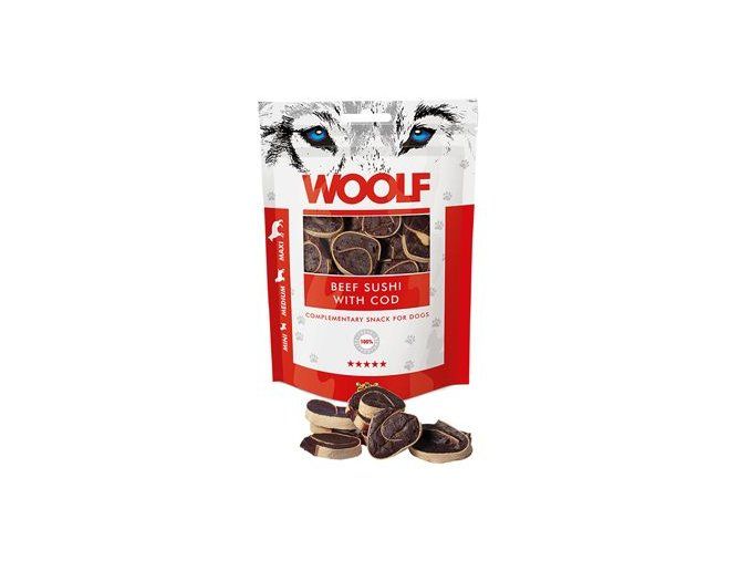 WOOLF Classic poch. Beef Sushi with Cod 100g
