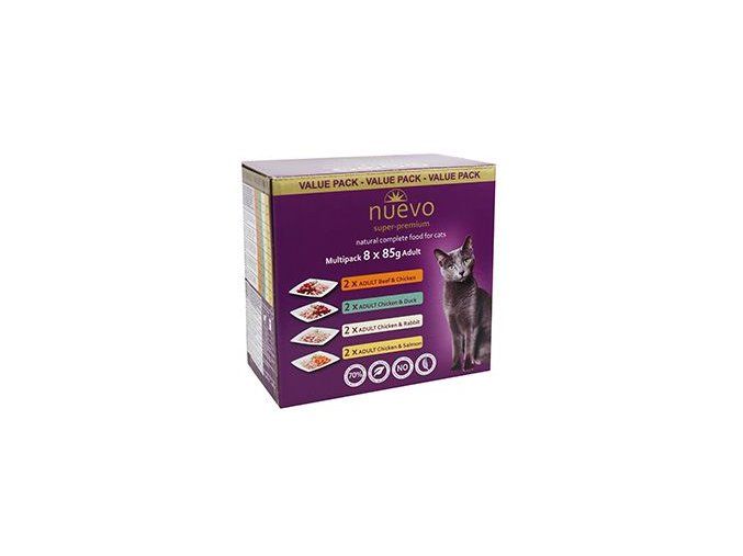Nuevo kočka kapsa Adult Multipack 8x85g