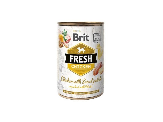 Brit Fresh Dog konz Chicken with Sweet Potato 400g