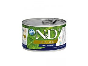 N&D DOG PRIME Adult Lamb & Blueberry Mini 140g