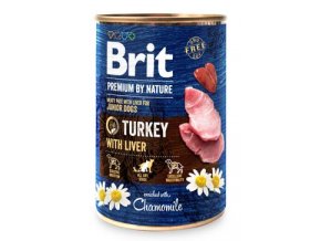 Brit Premium Dog by Nature konz Turkey&Liver 400g