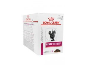 Royal Canin VD Feline Renal 12x85g hovězí kapsa