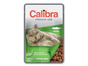 Calibra Cat kapsa Premium Sterilised Salmon 100g