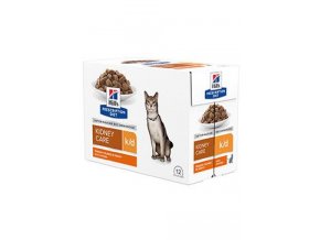 Hill's Fel. PD K/D Kidney Care Chicken kapsa 12x85g