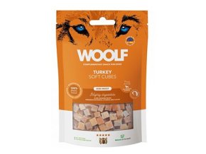 WOOLF Cubes poch. Soft Turkey 100g