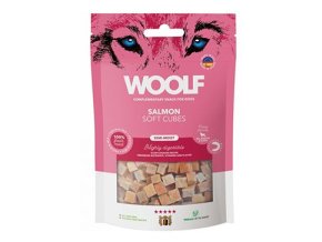 WOOLF pochoutka Soft Cubes Salmon 100g