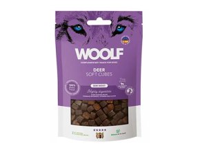WOOLF pochoutka Soft Cubes Deer 100g