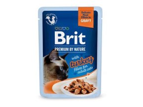 Brit Premium Cat D Fillets in Gravy with Turkey 85g