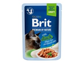 Brit Premium Cat D Fillets Gravy Duck Sterilised 85g