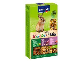 Vitakraft Rodent Kräcker Rabbit Trio mix tyč 3ks