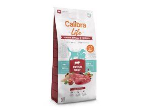 Calibra Dog Life Junior Small&Medium Fresh Beef 12kg