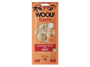 WOOLF Earth poch. NooHide L Sticks with Beef 85g