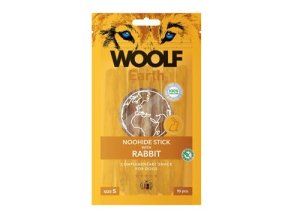 WOOLF Earth poch. NooHide S Sticks with Rabbit 90g