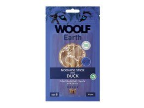 WOOLF Earth poch. NooHide S Sticks with Duck 90g
