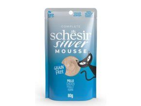 Schesir Cat kapsa Silver Senior Mousse kuře 80g