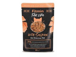 Fitmin FL cat kapsa Sterilized Lososová 85g