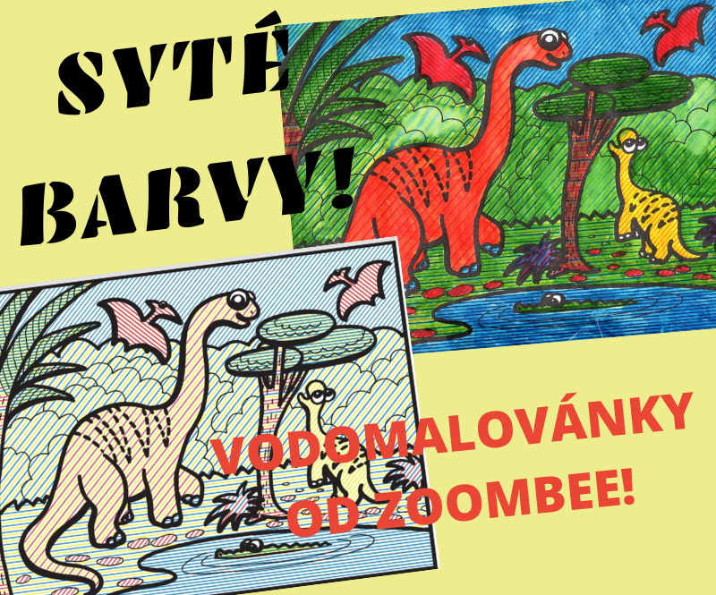 Dinosaury/Vodomalovanky/Mobil