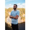 Zoonate světle modré pánské triko VELRYBA