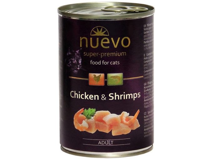 Nuevo Cat Adult Chicken&Shrimp 400g