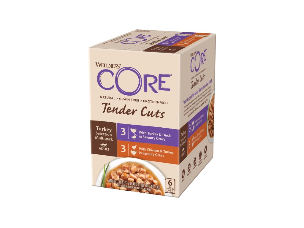 97462 kapsicka wellness core cat tender multipack kruti vyber 510g