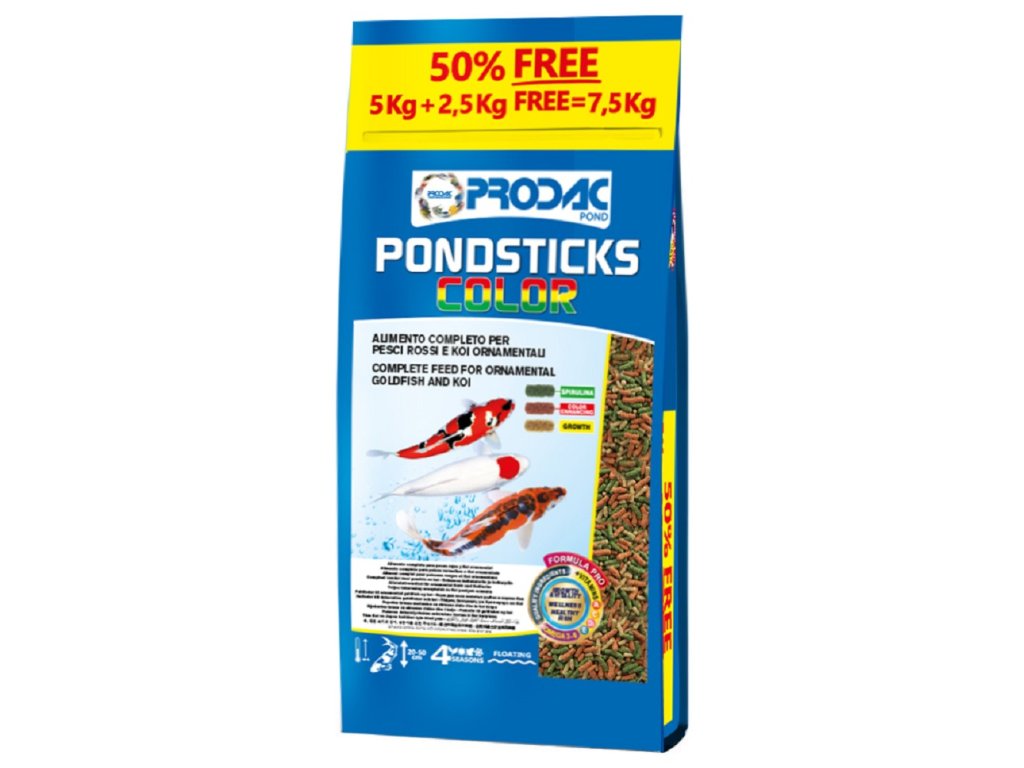 104716 prodac pondsticks color 5kg 50 free