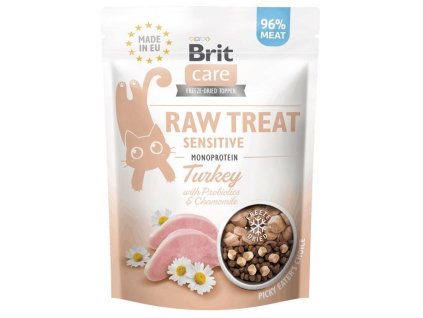 84247 brit raw treat cat sensitive 40 g