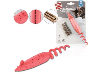 103306 gigwi roll tailed mouse catnip silvervine