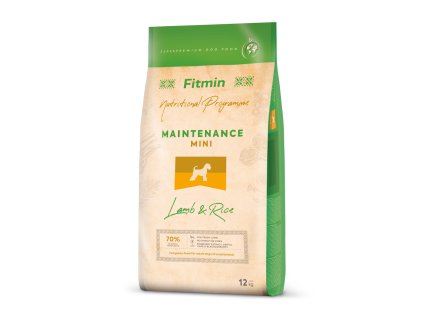 112253 fitmin mini lamb rice 12 kg