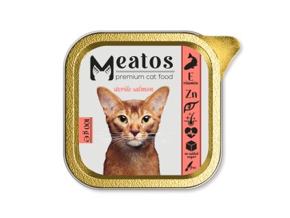 105559 meatos cat sterilized salmon 100 g