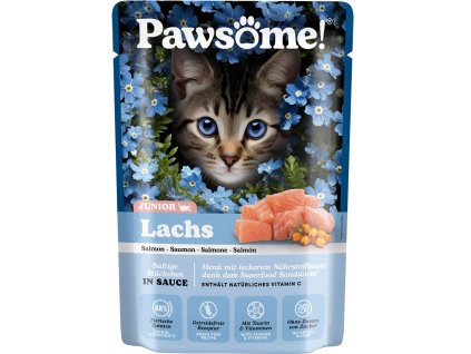 92077 pawsome junior s lososem 85 g