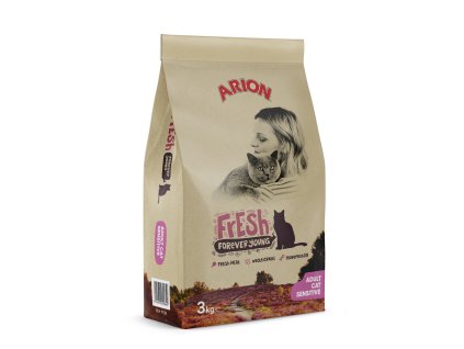 90933 arion fresh cat sensitive 3 kg