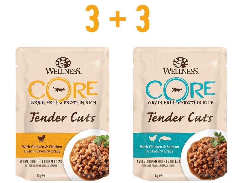 Wellness CORE Tender Cuts Kuřecí multipack 6 x 85 g