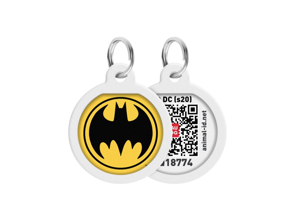 WAUDOG chytrá ID známka s QR tagem DC Batman znak