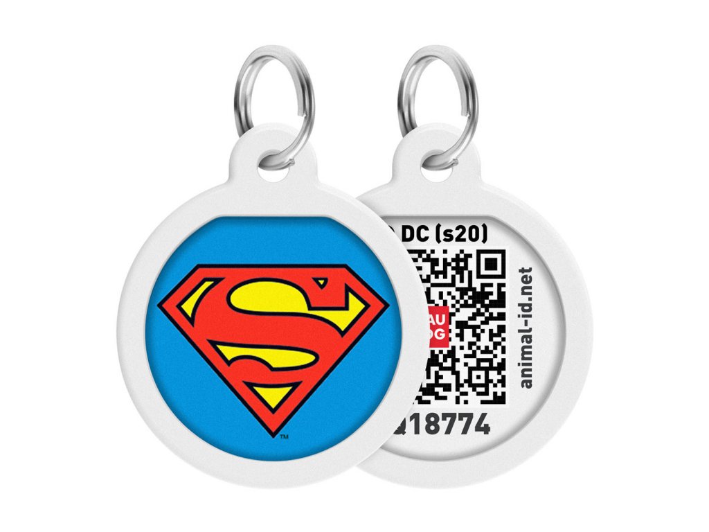 WAUDOG chytrá ID známka s QR tagem DC Superman znak