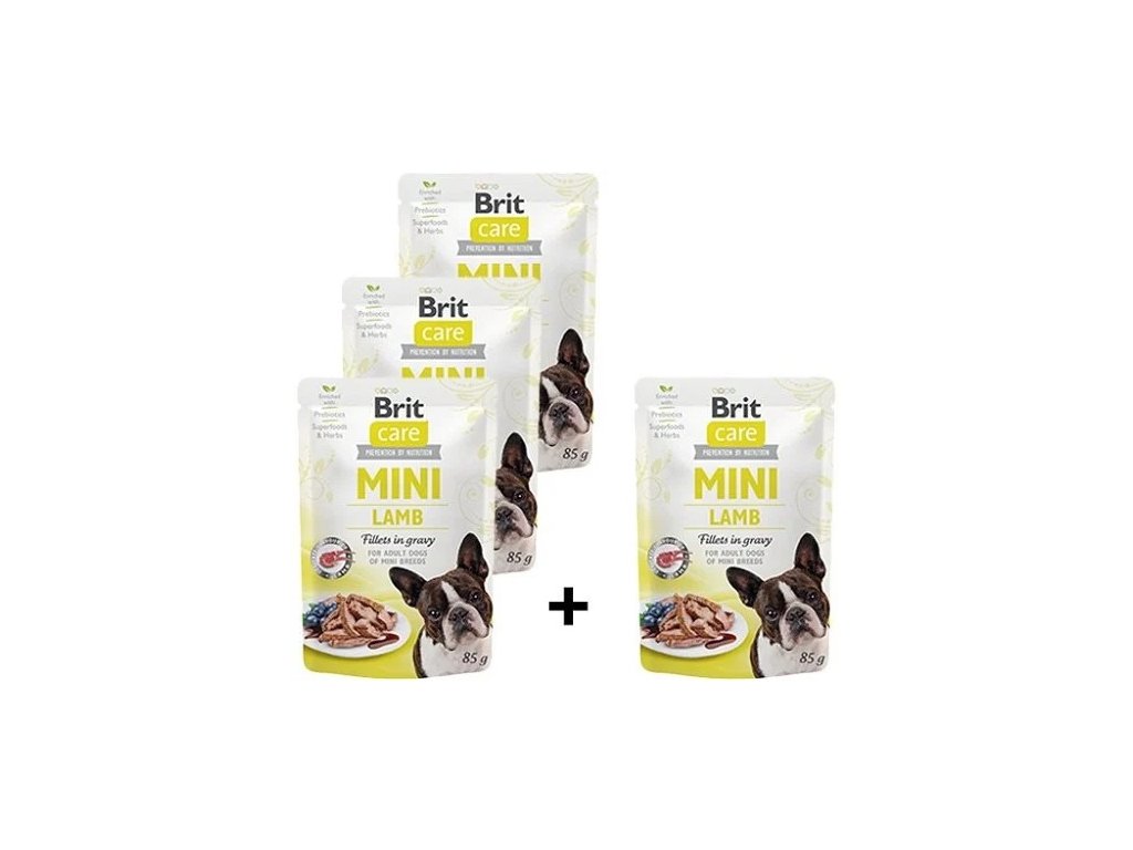 Brit Care Dog Mini Lamb fillets in gravy 4x85g ZOOshopik