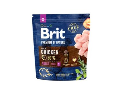 Brit Premium Dog by Nature Adult S 1kg poškozený obsl