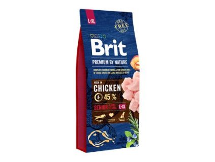 Brit Premium Dog by Nature Senior L+XL 15kg pošk
