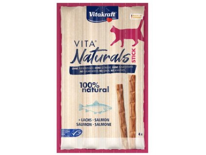 Vitakraft Vita Naturals tyčinky s lososem 4x5g